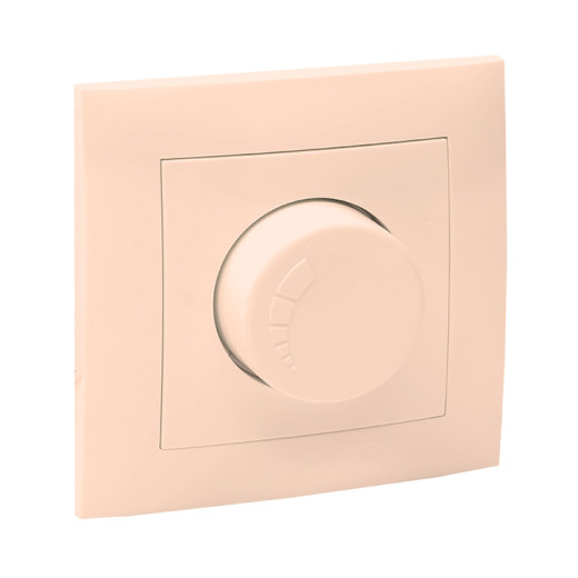 Валенсия светорегулятор 600W 220В кремовый EKF PROxima