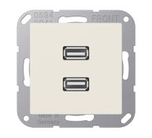 JUNG Мультимедиа разъём, слоновая кость