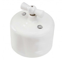 BIRONI Ришелье Керамика Белый Выключатель 2-кл