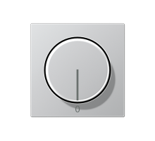 JUNG Алюминий Накладка регулятора скорости 245.20 (лакированный дюропласт)