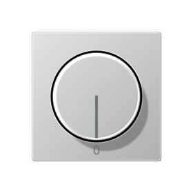 JUNG Алюминий Накладка регулятора скорости 245.20 (лакированный дюропласт)