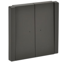 IEK FORTE&PIANO Серый Выключатель 2-кл с индикатором 10А FP306