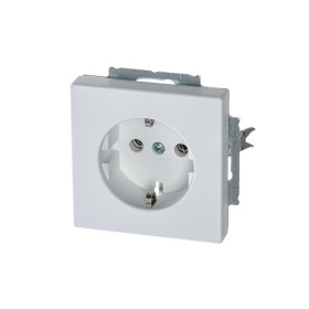 ABB BJE Solo/Future Белый бархат Розетка с/з