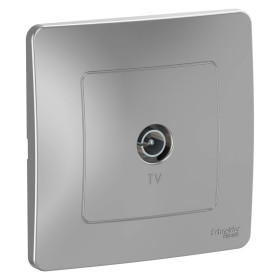Systeme Electric Blanca внутр Алюминий Розетка TV