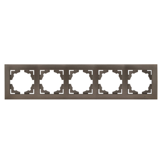 Валенсия Рамка 5-местная графит EKF