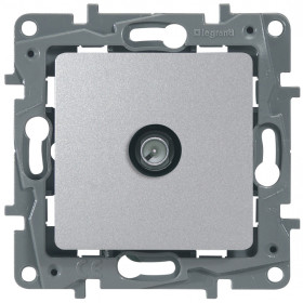 Legrand Etika Алюминий Розетка TV проходная, 15дБ.