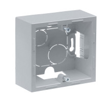 Legrand/Daccord SUNO Алюминий Коробка для накладного монтажа механизмов серии 1-постовая.