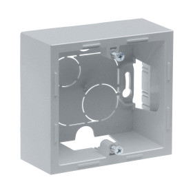 Legrand/Daccord SUNO Алюминий Коробка для накладного монтажа механизмов серии 1-постовая.