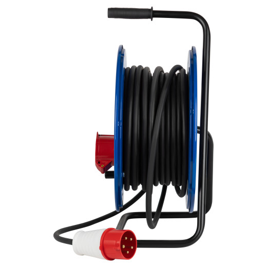 Удлинитель силовой ЭРА IND380-RM-3e-5x4-50m-IP44 380В на катушке 3 розетки 1xCEE 5P/2xSCHUKO 50м КГ 5х4 32A IP44