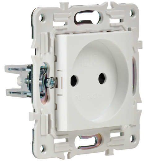 SKANDY Роз. без з/к/ш 10А SK-R02W арк. бел. IEK