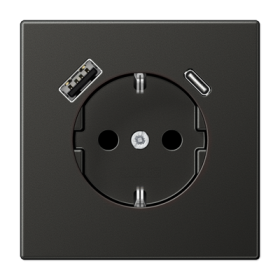 JUNG SCHUKO Антрацит Розетка с USB-интерфейсом