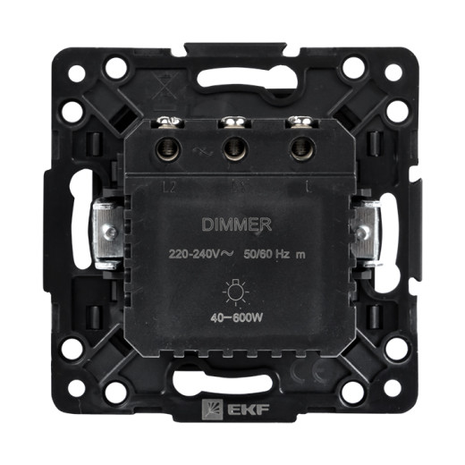Стокгольм Механизм Светорегулятора 600W 220В винтовые клеммы черный EKF PROxima
