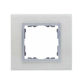 Simon 82 Nature Сталь матовая/Алюминий/Металл Рамка 1-ая