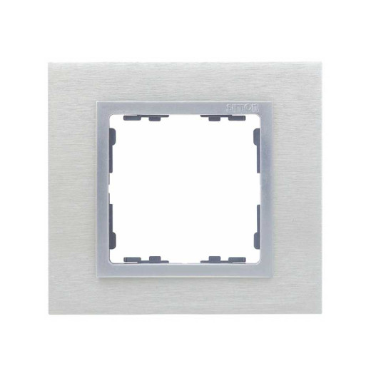 Simon 82 Сталь матовая/Алюминий/Металл Рамка на 1 пост
