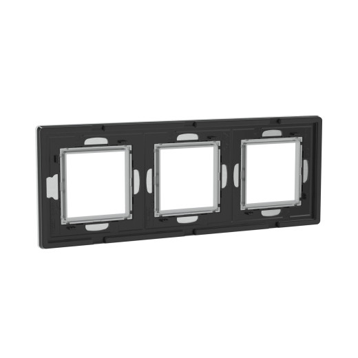 Рамка из алюминия 3 поста (6 мод.), Avanti, серая