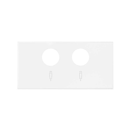Simon 100 Белый матовый  Накладка розетки R-TV+SAT