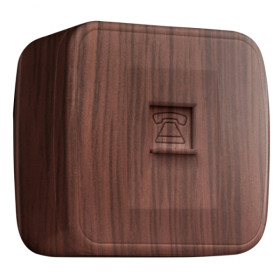 EKF Basic Минск Темное дерево Розетка RJ-45, 1А, 120В, ОП.