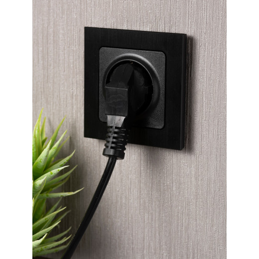 Стокгольм Механизм Розетки 1-местной с/з 16А автоматические клеммы черный с защ. штор. EKF PROxima