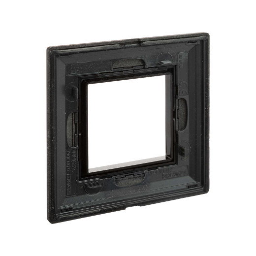 Рамка из металла 1 пост (2 мод.), Avanti, темно-серая