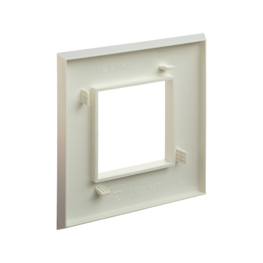 Рамка 1 пост (2 мод.), Avanti, белый жемчуг