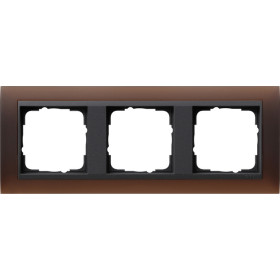 Gira Event Opaque Темно-коричневый/Антрацит Рамка 3-ая