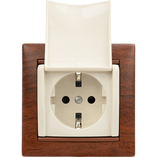 Рамка 1 пост - Legrand Valena - тонированное дерево