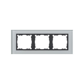 Simon 82 Nature Стекло серое Рамка 3-ая