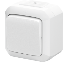 ABB Variant+ Белый Переключатель кнопочный одноклавишный, IP54
