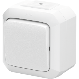 ABB Variant+ Белый Переключатель кнопочный одноклавишный, IP54