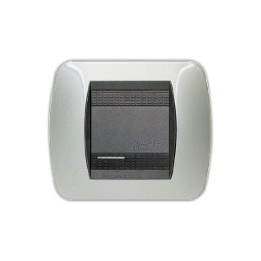 Накладка на 2 модуля, Светлый Алюминий