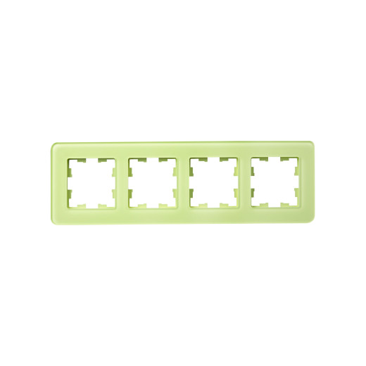 BRITE Рамка 4-мест. РУ-4-2-Бр стекло эко грин RE IEK