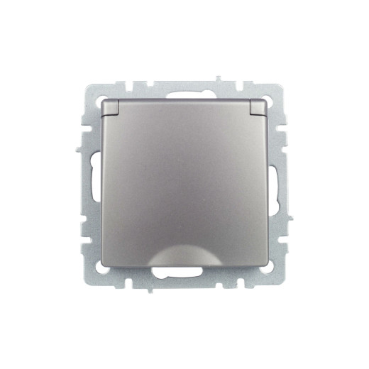 BRITE Роз. с з/к/ш с кр. 16А IP20 РСбш10-3-БрС сталь IEK