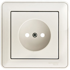 Systeme Electric Wessen 59 Бел Розетка б/з (в сборе, с рамкой)