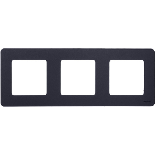 Рамка 3 поста - Legrand/Daccord Inspiria - антрацит