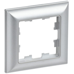 IEK BRITE DECOR Алюминий 3D-форма Рамка 1-м РУ-1-Бр