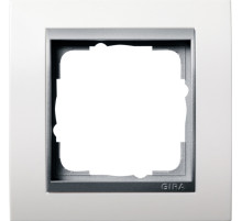 Gira Event Бел матовый/Алюминий Рамка 1-ая