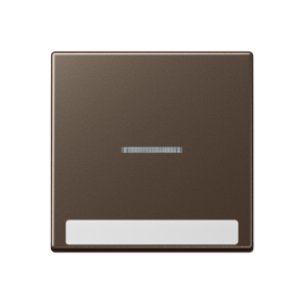 JUNG Клавиша с полем для надписи, мокко