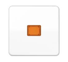 JUNG CD 500/CD plus Белая Клавиша 1-ая с/п с оранжевой линзой