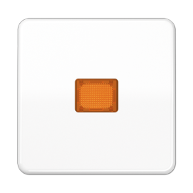 JUNG CD 500/CD plus Белая Клавиша 1-ая с/п с оранжевой линзой