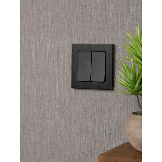 Стокгольм Механизм Выключателя 2-кл. проходного 10А автоматические клеммы черный EKF PROxima