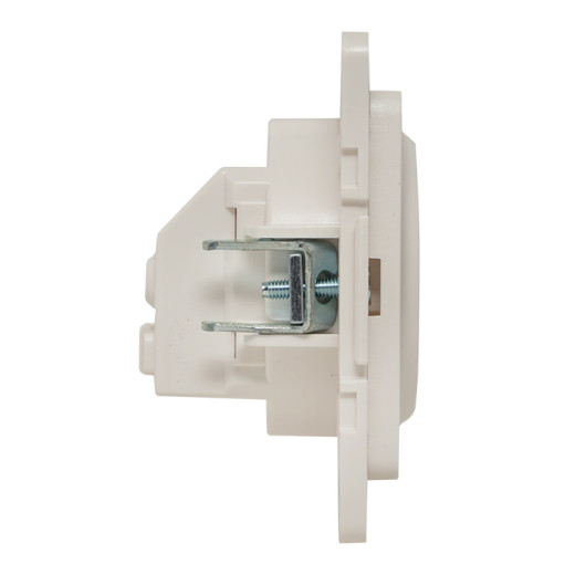 Стокгольм Механизм Розетки 1-местной с/з 16А винтовые клеммы белый с защ. штор. EKF PROxima