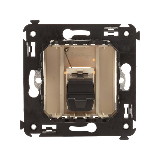 USB 3.0 розетка одинарная в стену, тип А-А, Avanti, ванильная дымка