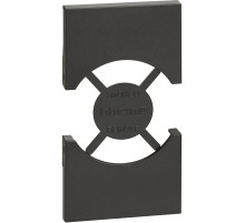 BT Living now Черный Лицевая панель для розеток 2К+З немецкого/итальянского стандарта 2 мод.