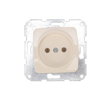 KRANZ DEA Розетка 1-ая керамика б/з с/у 10А меx. Беж