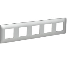 IEK SKANDY Серебряный Рамка 5-ая SK-F05S