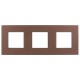 SKANDY Рамка 3-мест. SK-F33Br металл шоколад IEK
