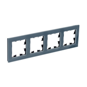 Systeme Electric AtlasDesign Nature Натуральное стекло Грифель Рамка 4-ая