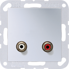 JUNG 2x Cinch Audio (RCA), алюминий