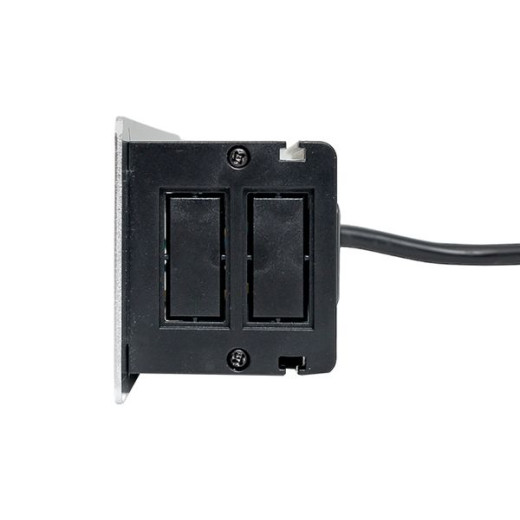 Встраиваемый настольный розеточный блок, 8 модулей, C-Line