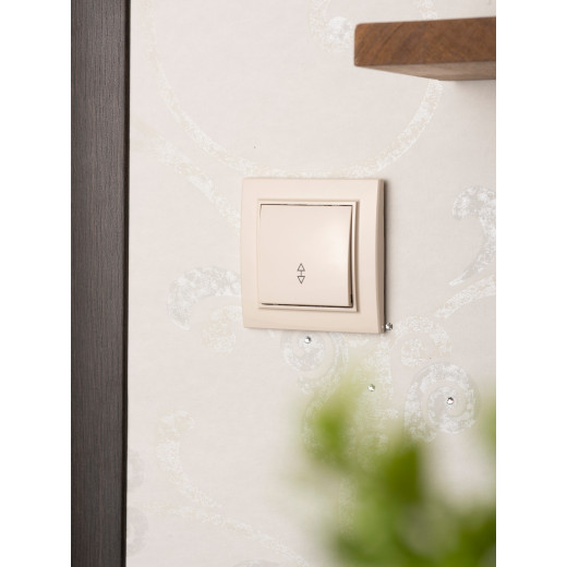 Выключатель 1-кл. СП проходной 10А бежевый Минск EKF